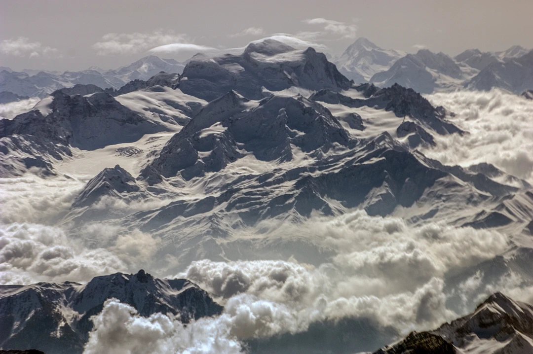 Swiss Alps from an airplane-13-603